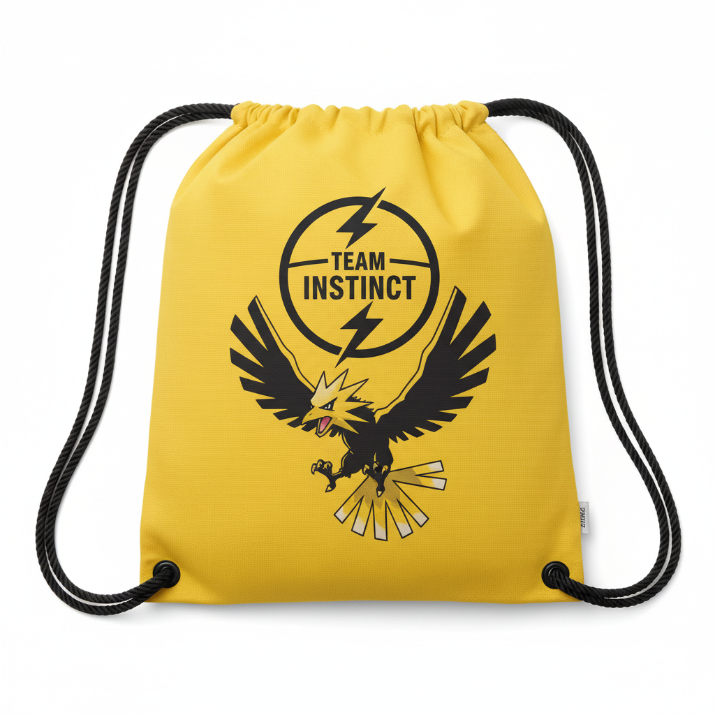 Team Instinct Drawstring Bag Front View