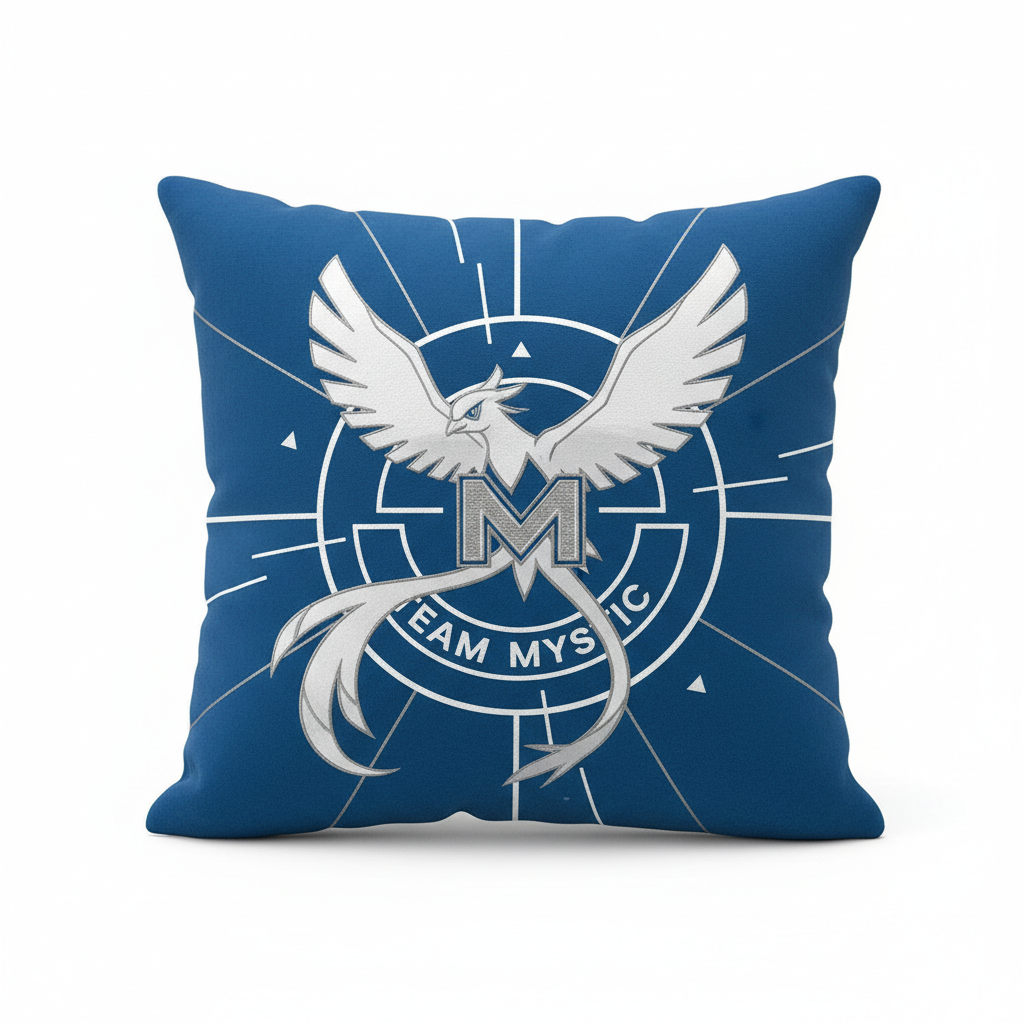 Team Mystic Throw Pillow Front View