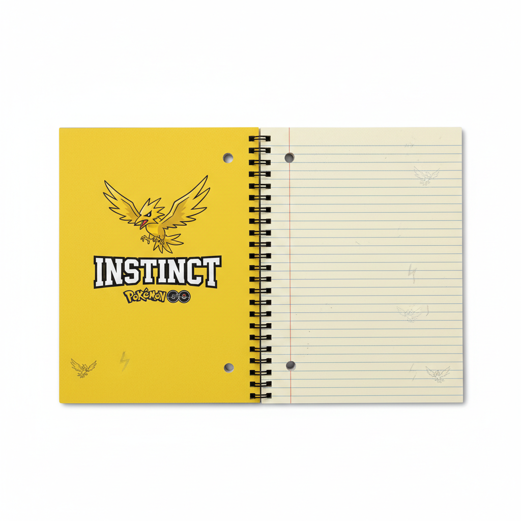 Team Instinct Notebook Open Pages