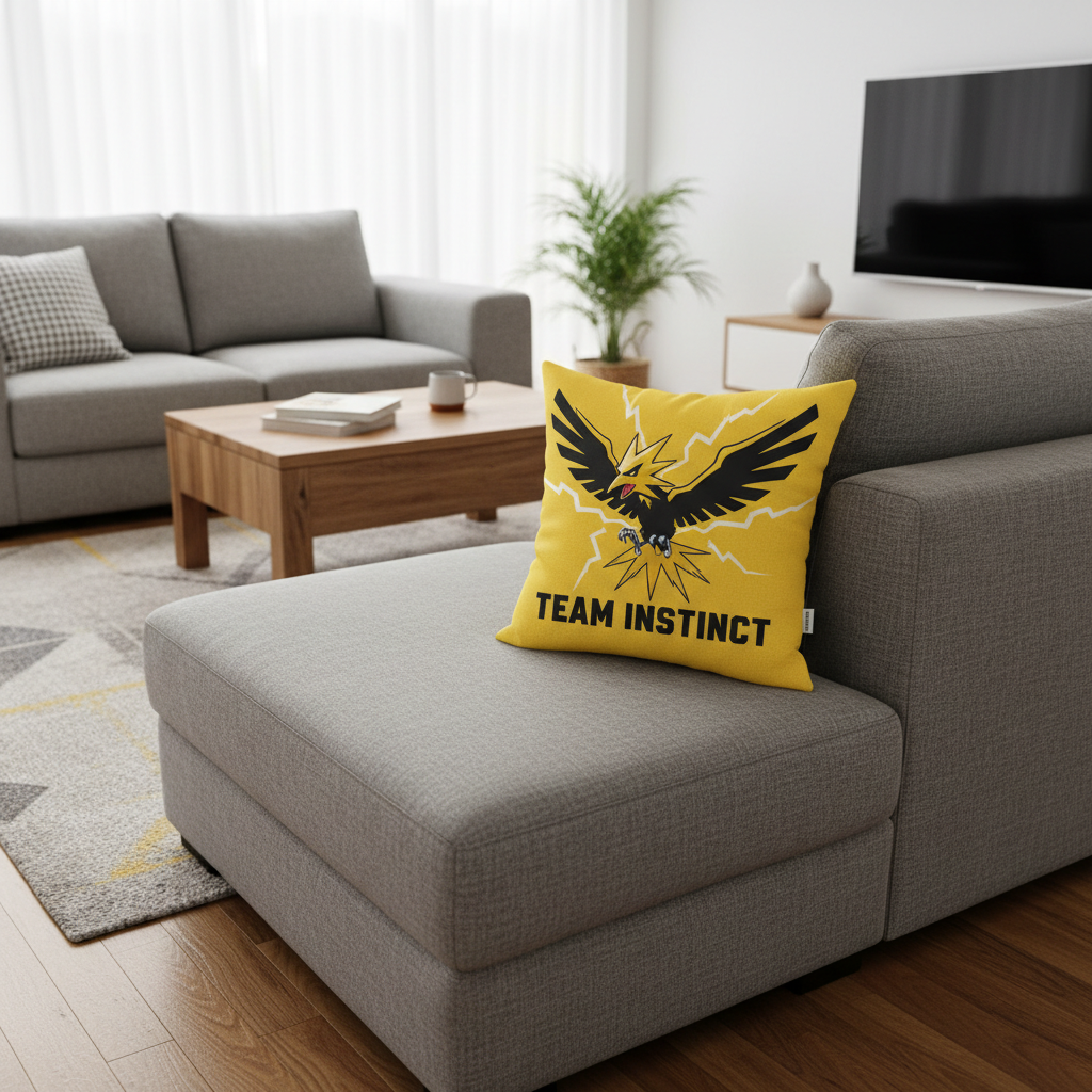 Team Instinct Throw Pillow Lifestyle