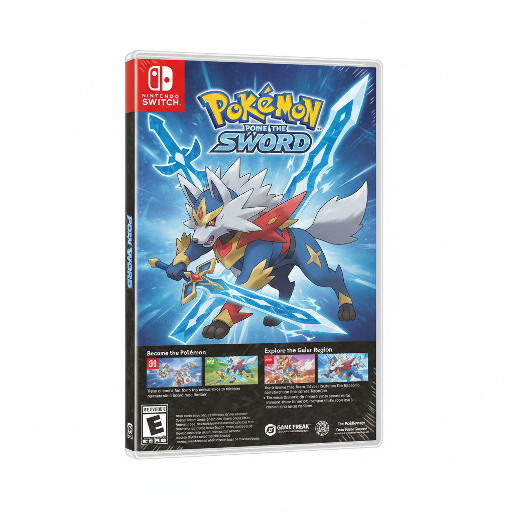 Pokemon Sword Nintendo Switch game box front
