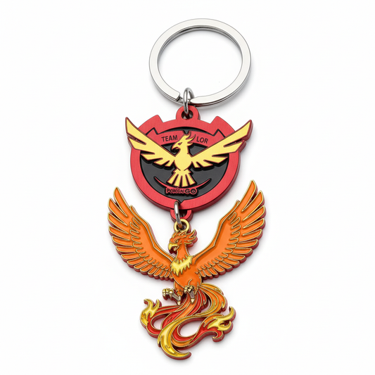 Team Valor Keychain Angled View