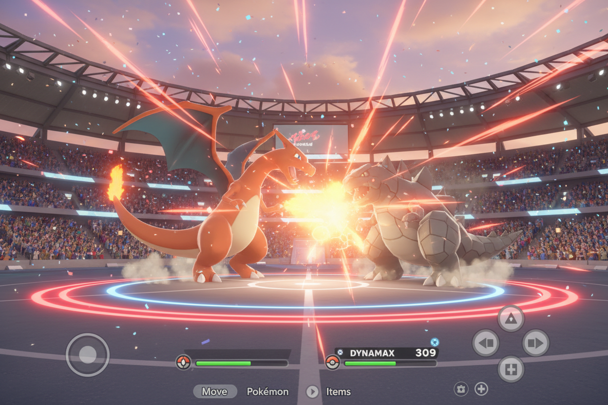 Pokemon Sword Dynamax stadium battle