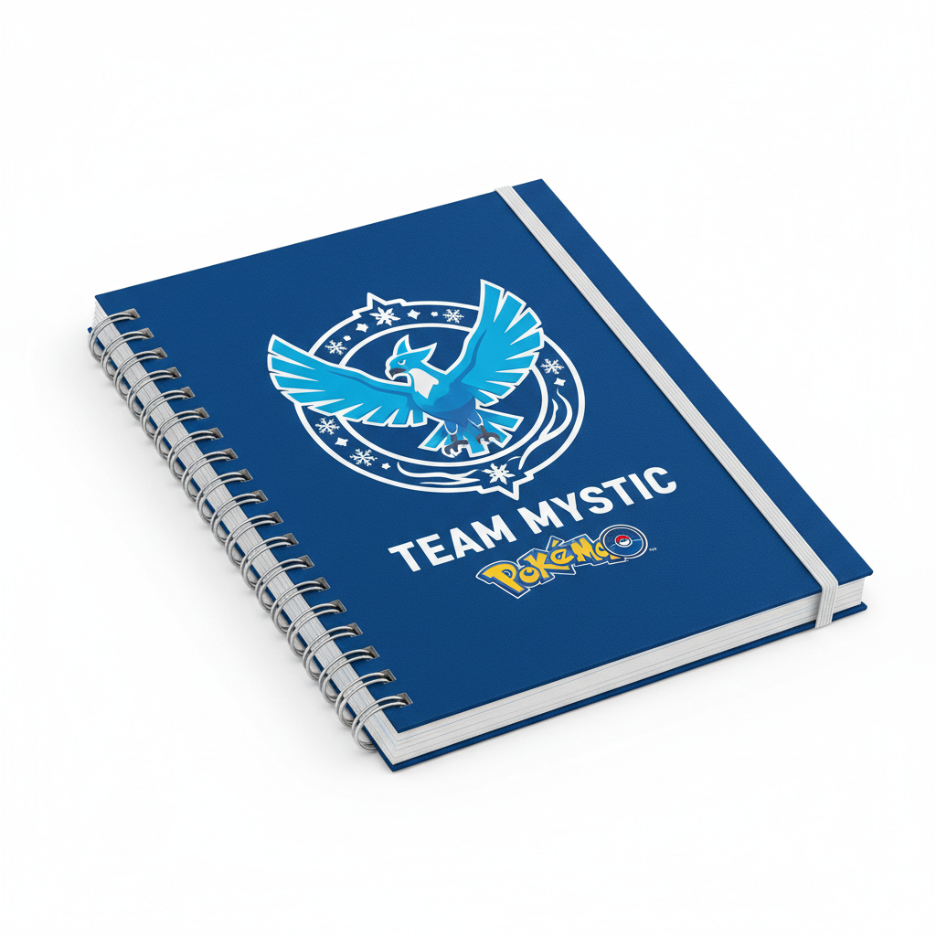Team Mystic Notebook Angled View