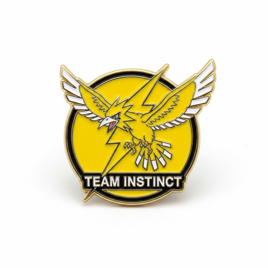 Team Instinct Enamel Pin Front View