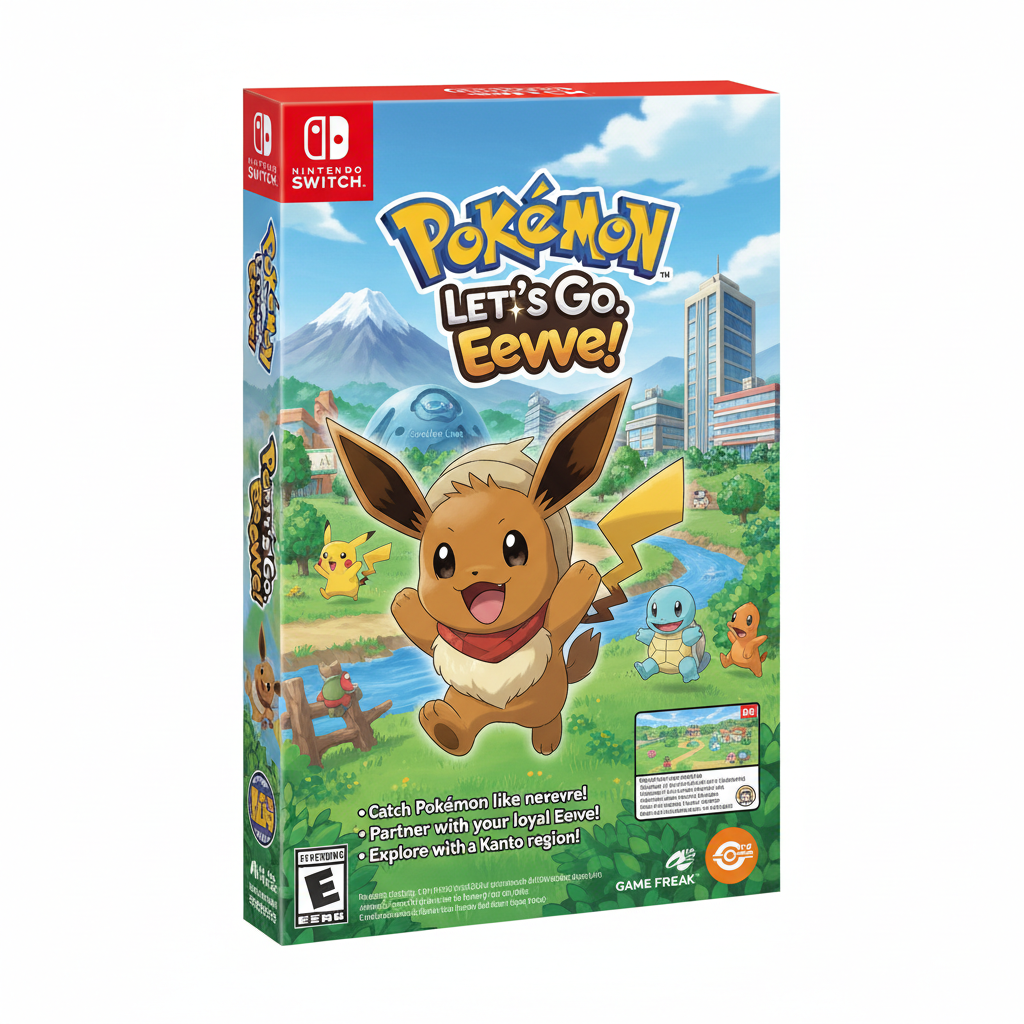 Pokemon Let's Go Eevee Nintendo Switch game box