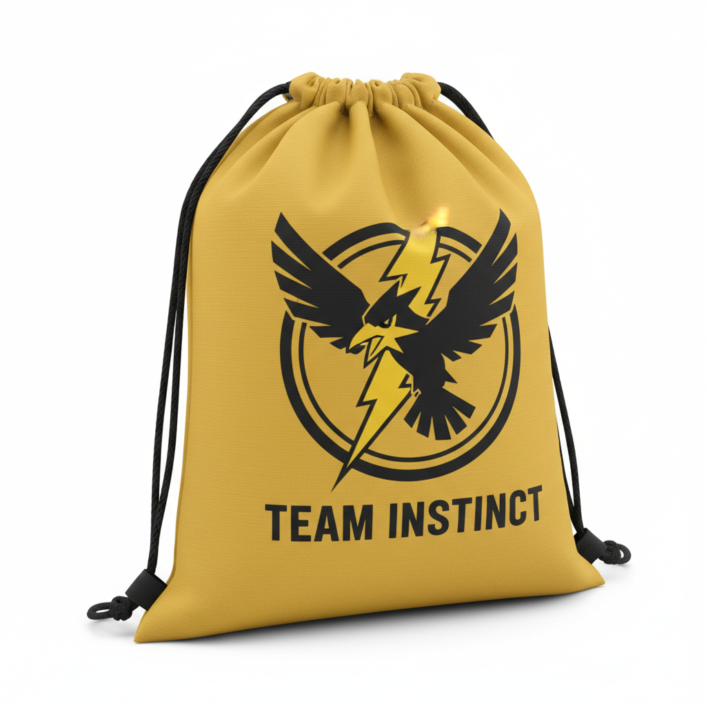 Team Instinct Drawstring Bag Angled View