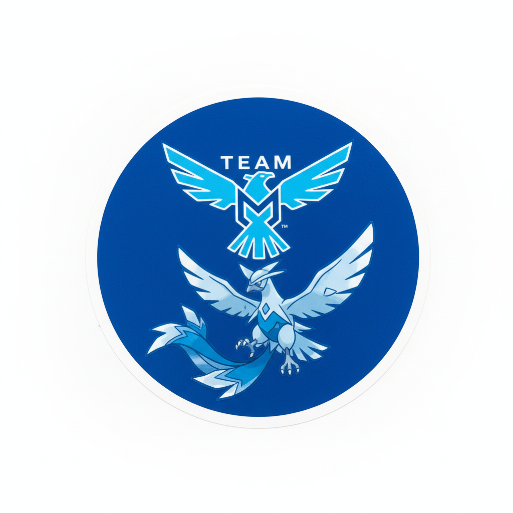 Team Mystic Sticker Close-up