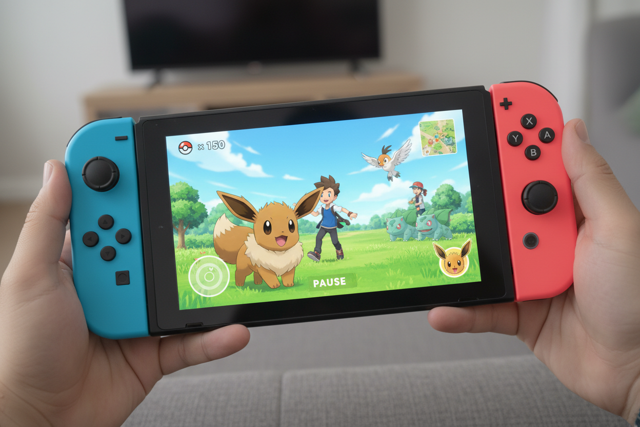 Pokemon Let's Go Eevee Kanto exploration