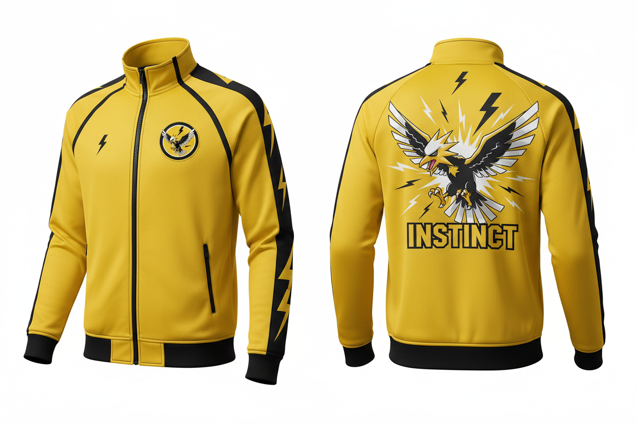 Pokemon Instinct Jacket Front and back