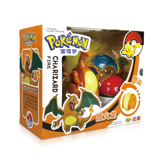 Pokemon toys set Pocket Monster Pikachu Action Figure Pokemon Game Poke Ball Model Charmander Anime Figure Collect Toy Kids Gift