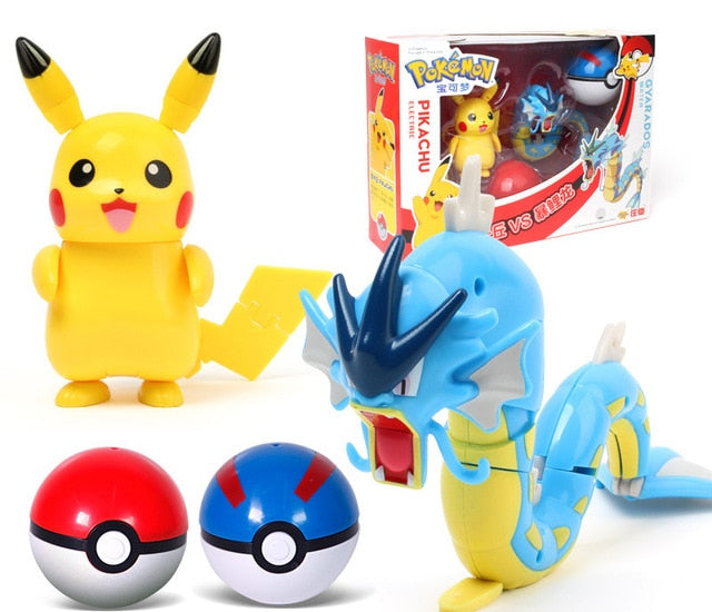 Pokemon toys set Pocket Monster Pikachu Action Figure Pokemon Game Poke Ball Model Charmander Anime Figure Collect Toy Kids Gift