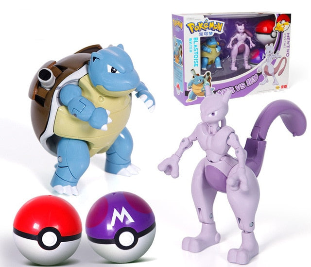 Pokemon toys set Pocket Monster Pikachu Action Figure Pokemon Game Poke Ball Model Charmander Anime Figure Collect Toy Kids Gift