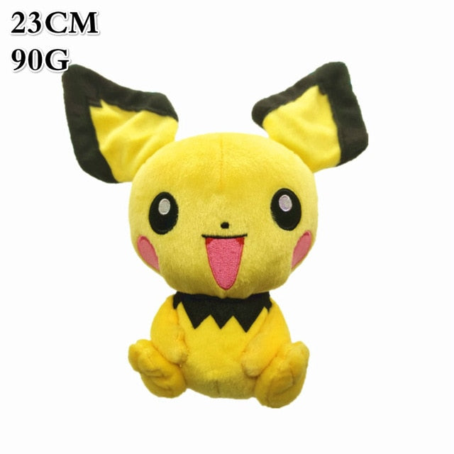 Takara Tomy Pokemon Pichu Plush Lovely Pikachu Juvenile Version Evolution Toy Hobby Collection Doll Kawaii Gift for Girl