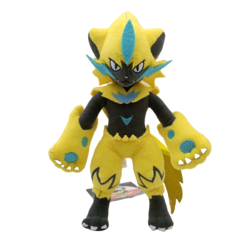 Pokemon Plush 25cm Electric Type Zeraora Plush Toys Cute Animal Soft Stuffed Toys Dolls for Children Kids Birthday Xmas Gifts