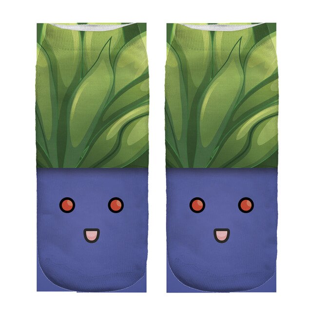 Women Socks 3D Print Animals Character team instinct  White Wholesale Short Cute Low Cut Ankle Lady Girl Funny Socks Pokemon Go