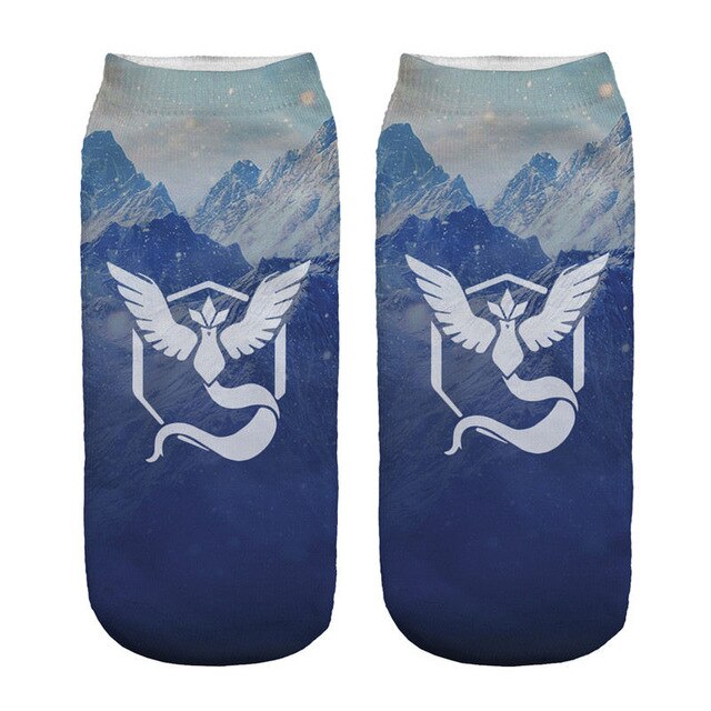 Socks 3D Printed Animals  Anime Cheaper  Short Cute  Lady Girl Summer Funny Valor Socks Pokemon Go