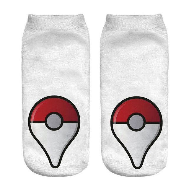 Socks 3D Printed Animals  Anime Cheaper  Short Cute  Lady Girl Summer Funny Valor Socks Pokemon Go