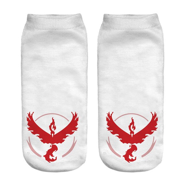 Socks 3D Printed Animals  Anime Cheaper  Short Cute  Lady Girl Summer Funny Valor Socks Pokemon Go